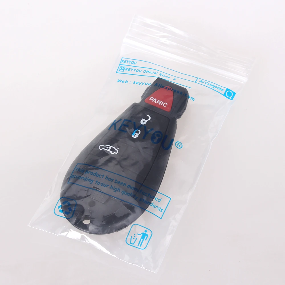 KEYYOU 3+ 1 Panic 4 кнопки умный дистанционный брелок для ключа автомобиля для Dodge Charger Magnum Challenger, Chrysler 300 2008-2012