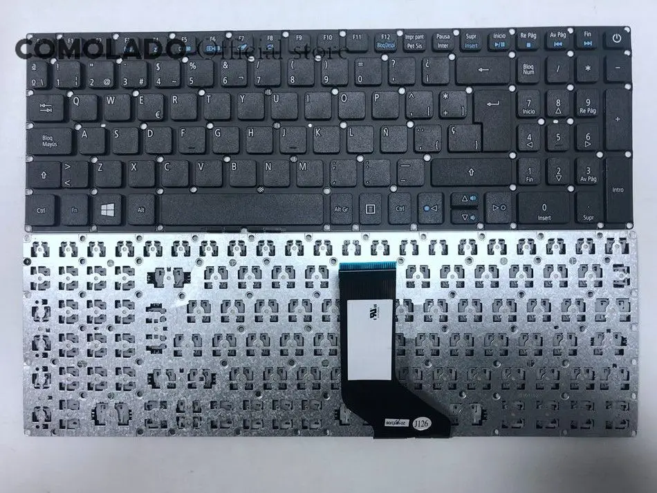 

SP Spanish Laptop keyboard for Acer Aspire E5-573 E5-573T E5-573TG E5-573G E5-722 E15 E5-582P 507H 56AV 507H 54G6 F5-572 BLACK