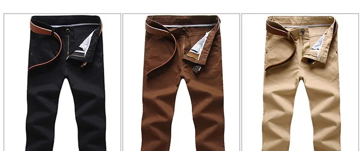 Оптовая продажа модные высококачественные Повседневное мужские Штаны бизнес дизайн черный/Army Green хлопковые брюки Pantalones свободные плюс dl1786