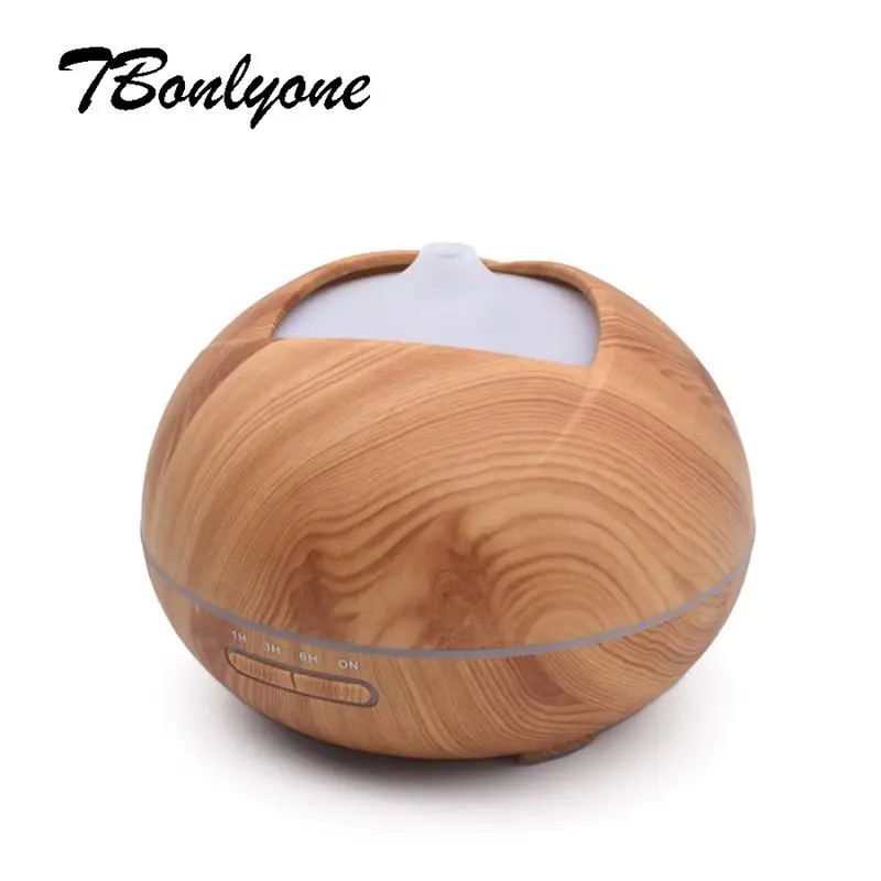 

TBonlyone 300ML Wood Grain Aromatherapy Ultrasonic Air Humidifier Essential Oil Diffuser Air Aroma Diffuser with NightLight