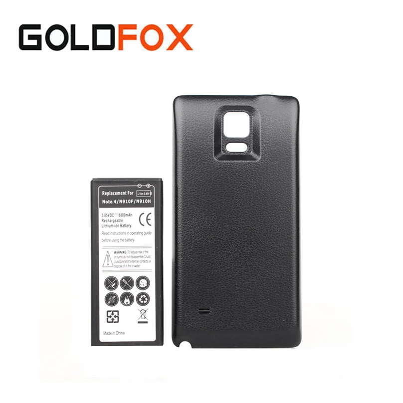 

Phone Extended Thicker Battery 6800mah For Samsung Galaxy Note IV 4 Note4 N9100 N910F N910H N910 Batteria+ Back Cover Case Door