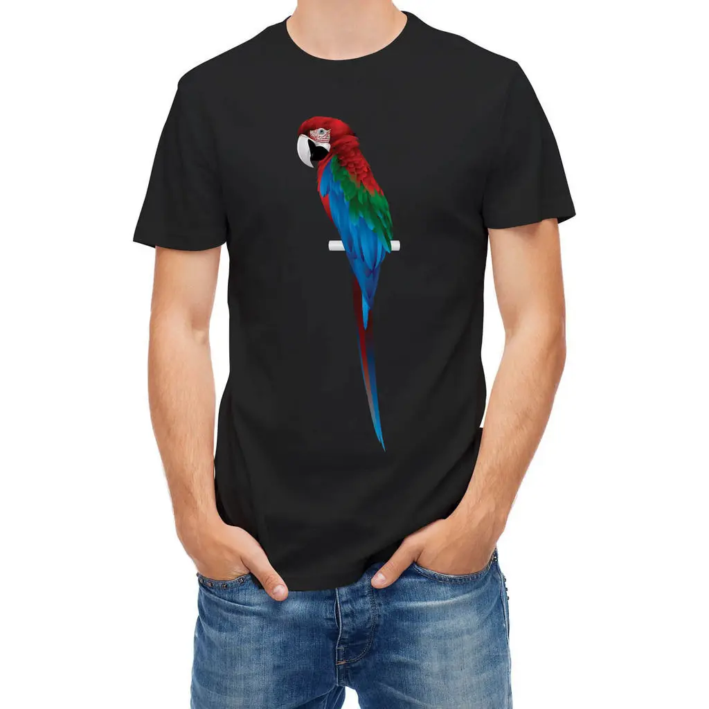 Футболка Parrot Macaw 2017 новая модная брендовая одежда хлопок крутой дизайн 3D футболки