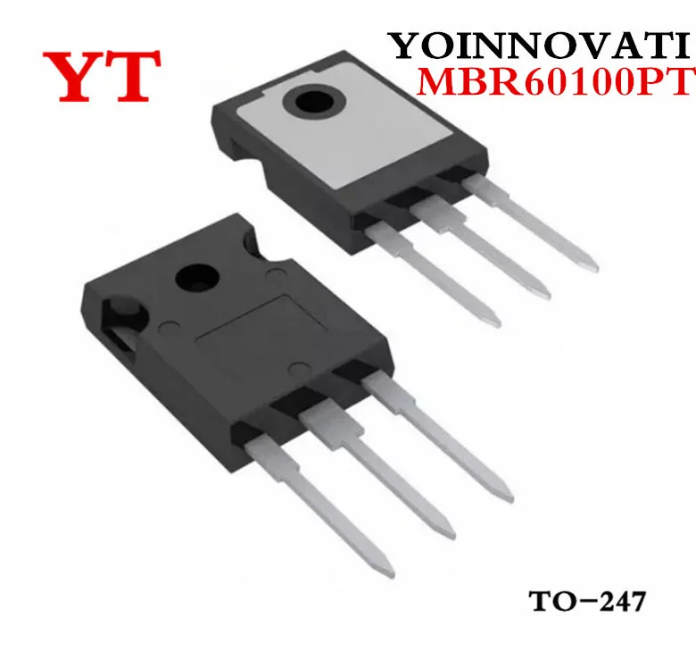 

Free shipping 2pcs/lot MBR60100PT MBR60100 TO-247 IC Best quality