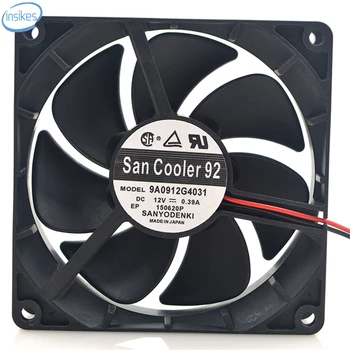 

9A0912G4031 Double Ball Bearing Cooling Fan DC 12V 0.35A 9225 9CM 92*92*25mm 2 Wires