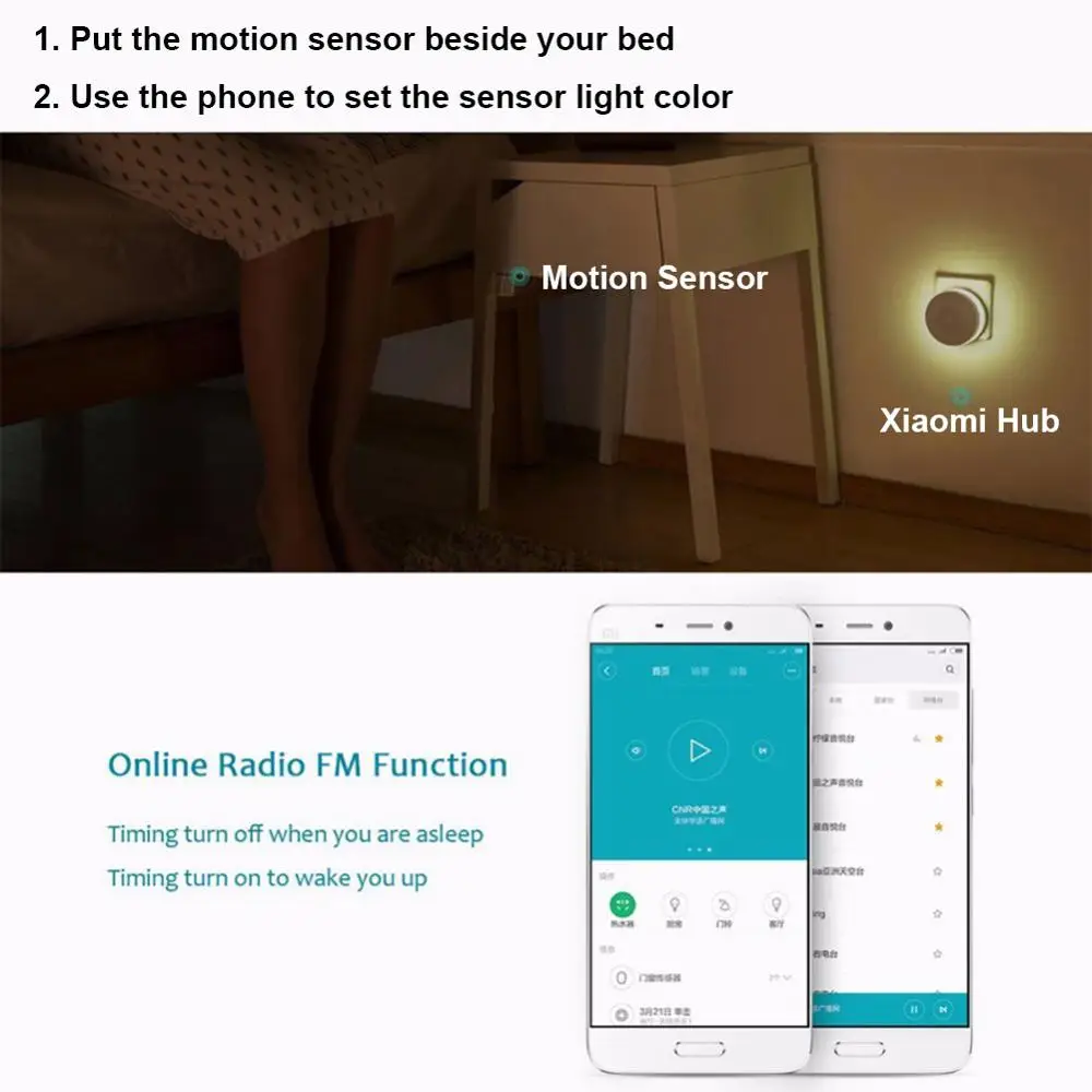 Best Original Xiaomi Gateway 2 Mijia Smart Home Kits Gateway Hub Alarm System Control Radio Yi Camers Mi Door Sensor Bell Temperature