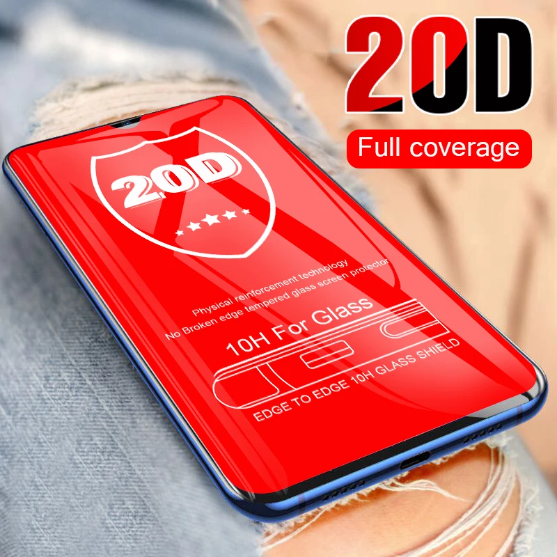 

20D Curved Tempered Glass For Xiaomi Redmi 7 Note 7 Pro 6 Pro Screen Protector Film For Xiaomi mi 9 SE 8 Lite Protective Glass