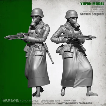 

1/18 German Sexy Beauty Machine Gunner Resin Soldier YFWW-1814