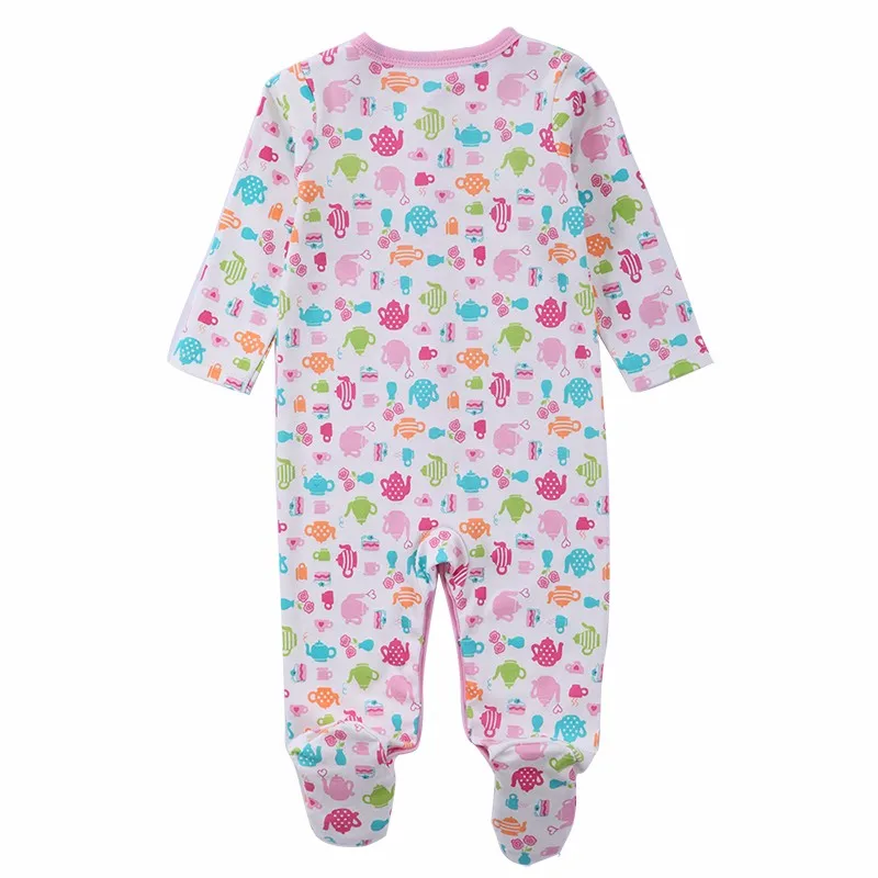 0-12 M Baby Romper Long Sleeve Pink Stripped 100% Cotton Baby Jumpsuit Newborn Baby Girl Clothes Infant Clothing Bebe Overall (7)