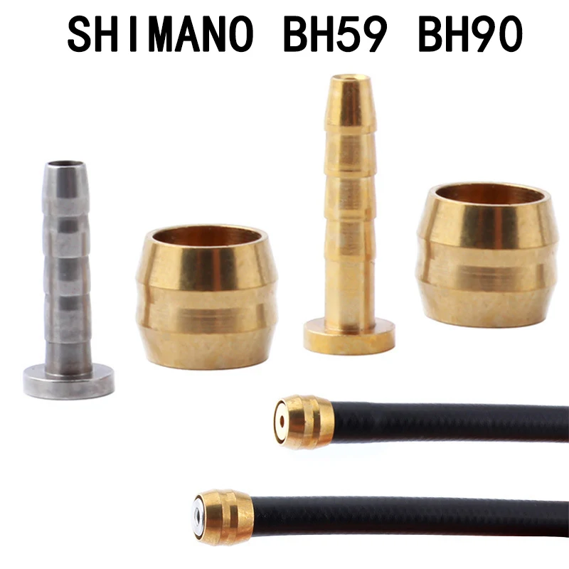 

4 Set MTB Bike Disc Brake Olive Connect Insert For Shimano BH59 BH90 Hydraulic Disc Brake Cable Oil Needle Copper Head
