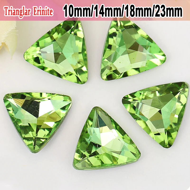 Высококачественные ювелирные изделия аксессуары для Apple Green Trianglar остроконечные