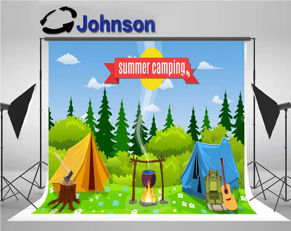 

Tent Bonfire Forest Concept Camping Wild Nature Outdoor Tree Tent photography backgrounds Computer print party backdrops