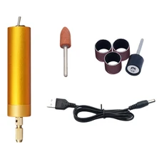 5 в 10000 об/мин мини электрический сверлильный и полировальный станок мини электрический шлифовальный инструмент детали гравировальная ручка с Usb зарядным устройством