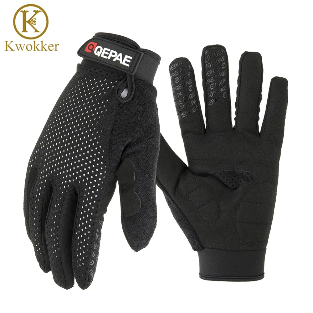 KWOKKER Full Finger Motorcycle Gloves Bicycle Cycling Mitten Motorcycle