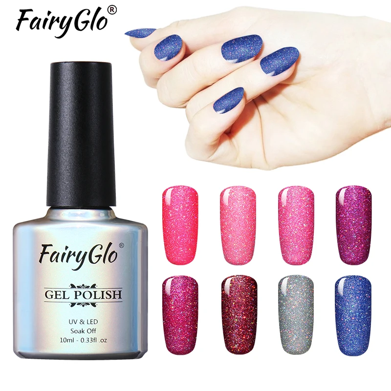 

FairyGlo 10ml Neon Nail Gel Bling UV LED Gel Nail Polish Paint Gellak Long Last Hybrid Varnish Stamping Gel Nail Polishh Lacquer