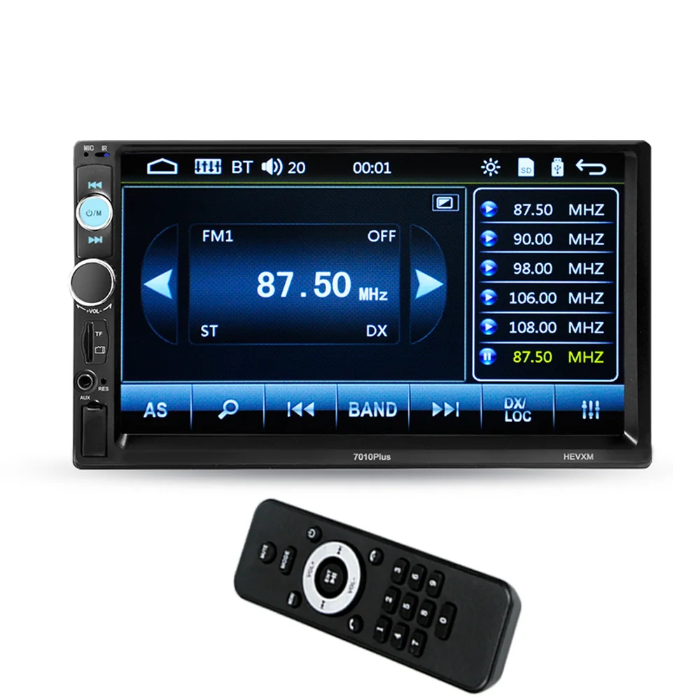 

Universal Radio Components Automagnitola 2 Din Car MP5 Media Player 7" HD Screen 7018 PLUS With 8 Light Camera Square Control