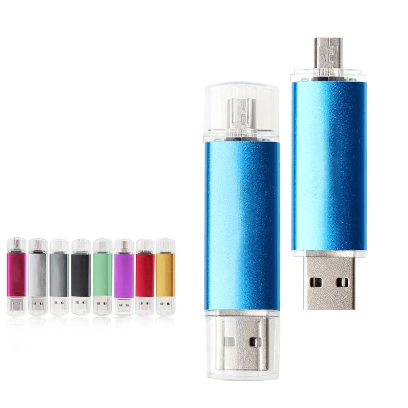 

USB Flash Drive Metal Pen Drive to Smart Phone OTG external storage micro usb memory stick Flash Drive