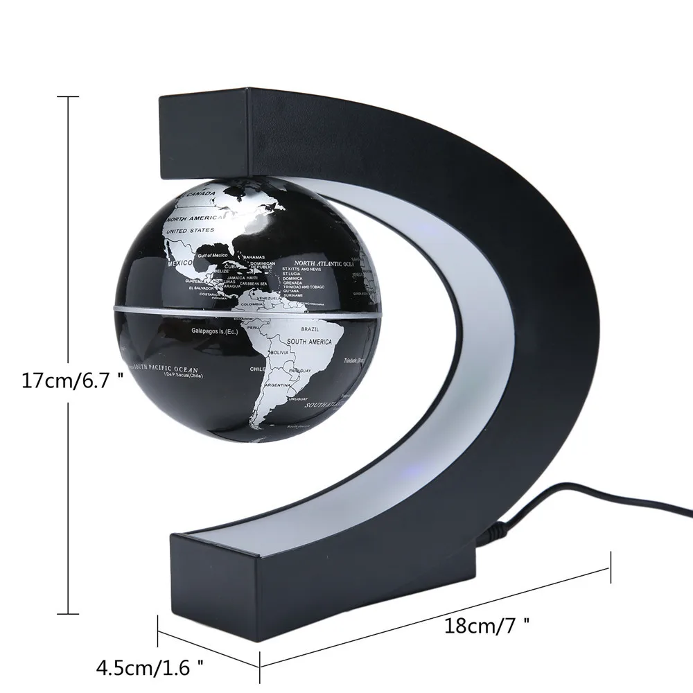 Магнитный левитационный светодиодный Глобус ночник плавающий мяч-Глобус лампа Новинка Освещение для дома офиса Decoratio