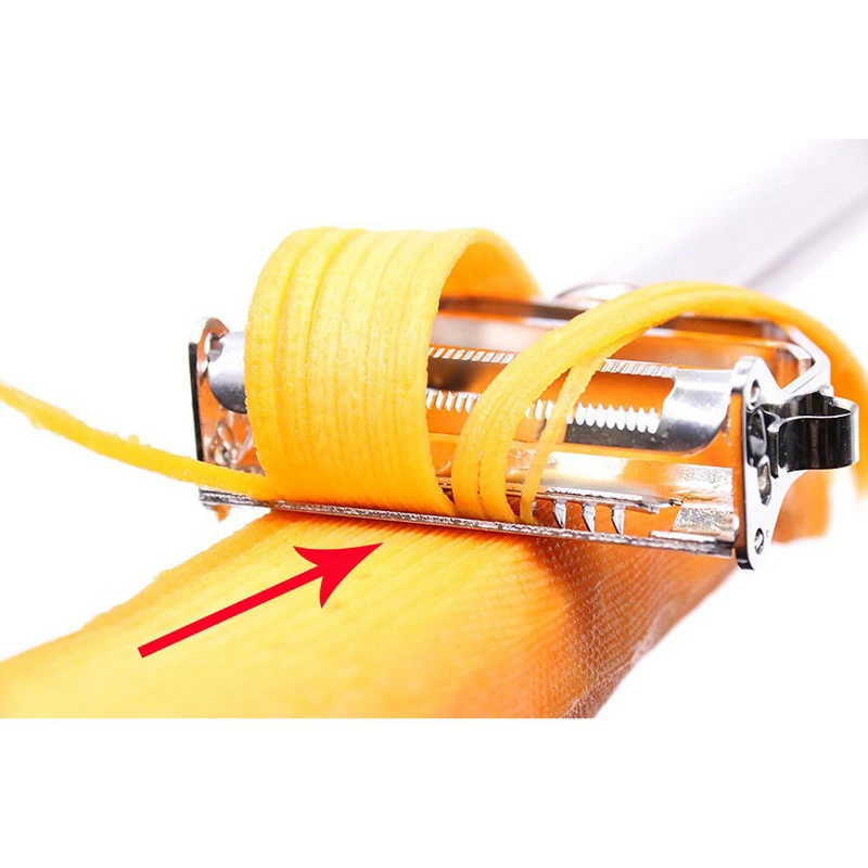 Multifunction Dual Vegetable Fruit Peeler Cutter Sharp Potato Slicer Stainless Steel Double Planing Grater Kitchen Tool (7)