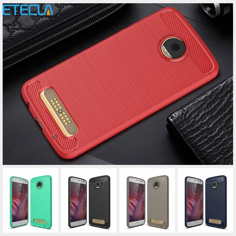 

For Motorola Moto Z2 Play Case On Moto Z2 Play Cover Z2play Premium Original Silicone Mix Hybrid Protective Soft Shell