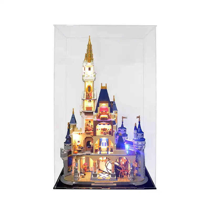 lego disney castle display case