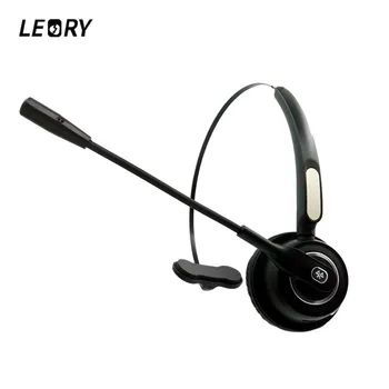 

LEORY bluetooth Headset Wireless Call Center Headphones Monaural Headset Noise Cancelling with Mic for Business Office Computer