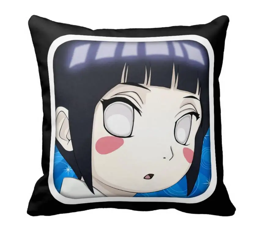 Hyuga Hinata аниме вентилятор прочный 33 см x дюймов глянцевый чехол для подушки (две