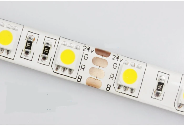 5M DC24V IP65 Водонепроницаемый гибкие smd светодиодные полосы 5050 300 светодиодный освещение Светодиодная лента на открытом воздухе декоративная веревка WarmWhite белый RGB