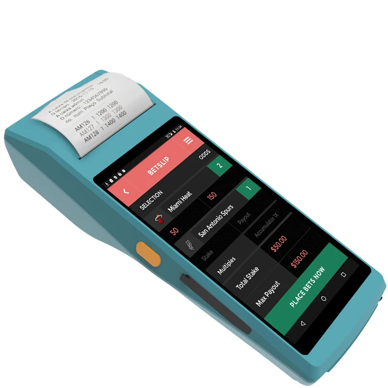 Impressora de Recibos Rugline Milímetros Polegada Pda Android 6.0 Handheld Terminal Wifi Bluetooth 4g Suporte Otg Pda5501 58 Pos 5.5