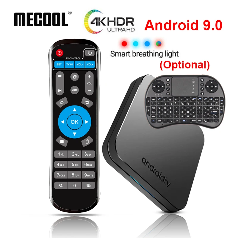 

Android 9.0 TV Box MECOOL KM9 4GB DDR4 32GB ROM Amlogic S905X2 Quad core 2.4G/5GHz Dual WIFI BT4.1 Google Player 4K Set top box
