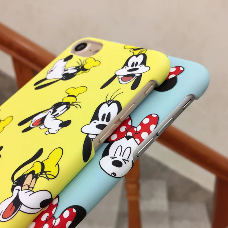 JiBan Мода желтый розовый синий Микки мобильный чехол для телефона iPhone 6 S плюс 7 8 Plus