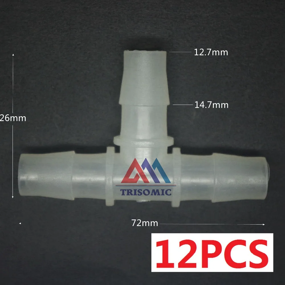 12 шт. Т образный соединитель для аквариума 7 мм|plastic fittings|tube joinerplastic tank fittings |