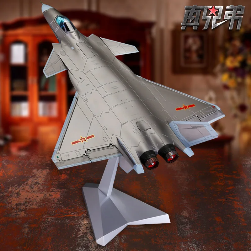 

1:48 J20 Alloy Fighter Model Static Simulation Stealth Aircraft Model