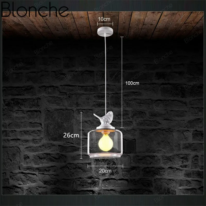 Современные подвесные светильники из смолы с птицами, подвесной светильник из прозрачного стекла для спальни, гостиной, кухни, домашнего декора, освещение, светильник в стиле лофт