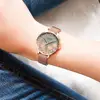 CURREN las mujeres relojes de lujo superior de acero inoxidable correa de reloj de pulsera para las mujeres Rosa reloj de cuarzo reloj de señoras ► Foto 3/6