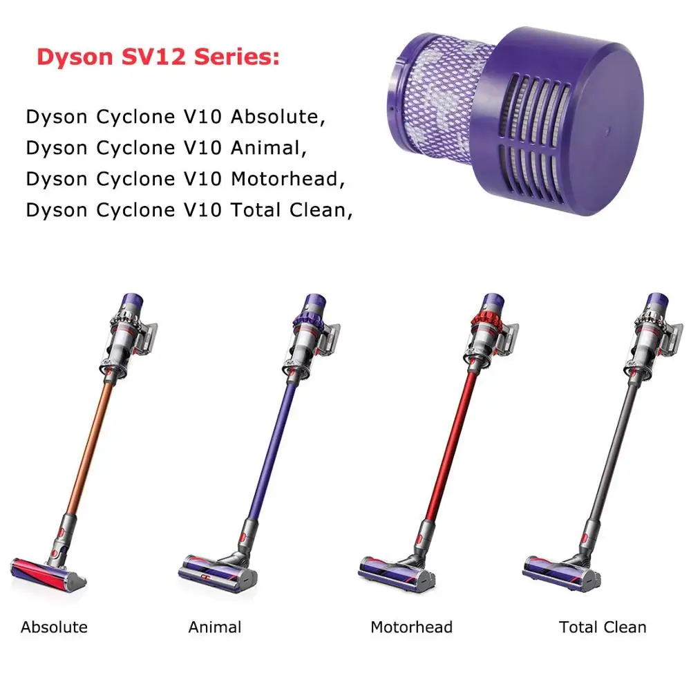 2 шт. фильтр Replacemenet для Dyson Cyclone V10 SV12 абсолютное животное полная очистка части пылесоса HEPA предварительный фильтр