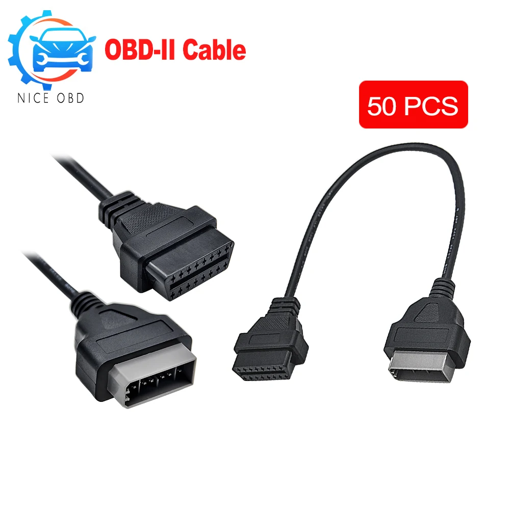 Кабель диагностический 14 pin для Nissan переходник с 16 контактным разъемом OBD 2 на obd2|obd