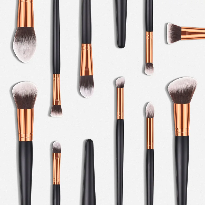 

1/10pcs Cosmetic Brushes Wooden Handle Soft Nylon Hair Makeup Tools for Women QRD88