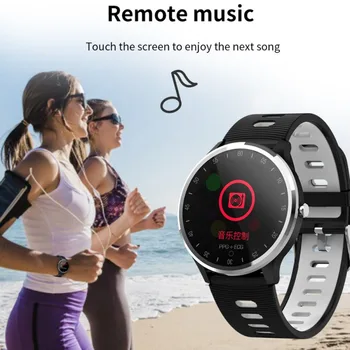 

2019 New Waterproof Long-lasting ECG PPG Heart Rate Blood Pressure Smart Bracelet Fitness Smart Wristband Real-time Smart Watch