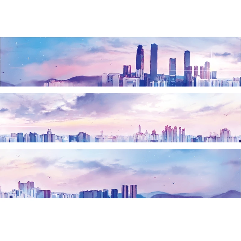 

Special ink 28mm*5m Good morning City Adhesive Tape Decoration Washi Tape DIY Planner Diary Scrapbooking Masking Tape Escolar