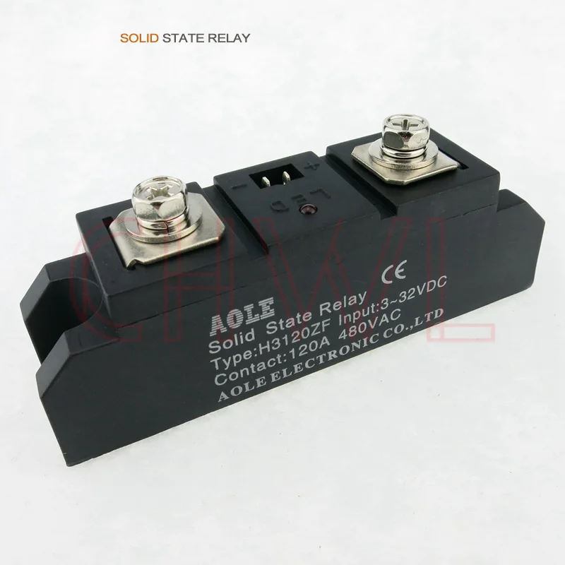 Free shipping SSR H3120ZF three phase 120A 480VAC Output Industrial Grade Single Solid State Relay