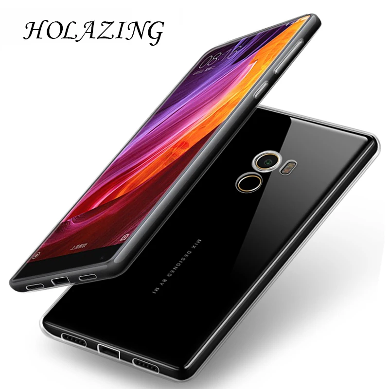 Мягкий Прочный Гибкий Силиконовый ТПУ чехол для Xiaomi Mi Mix 6 4 &quotс защитой от царапин