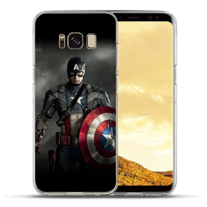 Для samsung Galaxy S8 S9 Plus S6 S7 Edge Note 8 роскошный чехол с героями Marvel, Мстители, силиконовый чехол, Coque Capinha Etui - Цвет: 09