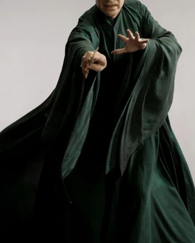 

Free Shipping Lord Voldemort Cosplay Costume and Glowing Magic Wand from Harry Custom Made for Halloween and Christmas
