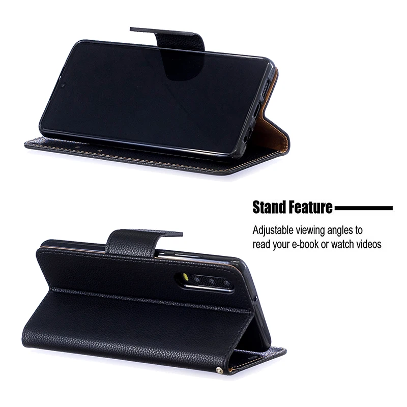 Wallet Case for Huawei P30 Pro/P30 Lite/P20 Pro/Honor 8C 7A 7C/Y7 Y5 Y6/Mate 20 Pro Leather Flip Stand Cover with Card Holder