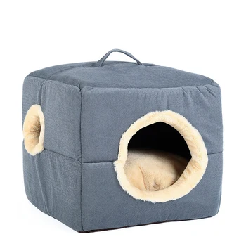 

Pet Dog Bed House Soft Material Pet Nest Cat Puppy Detachable Four Season