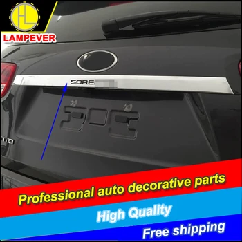 

HQ car style tail door trim for Sorento L 2015-2016 model ABS chrome plating Rear door trim Tail door decoration Car Accessories