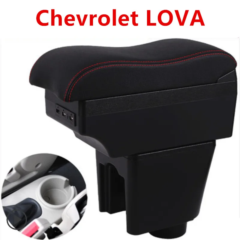 

For Chevrolet LOVA armrest box central Store content Storage Chevrolet aveo armrest box USB interface