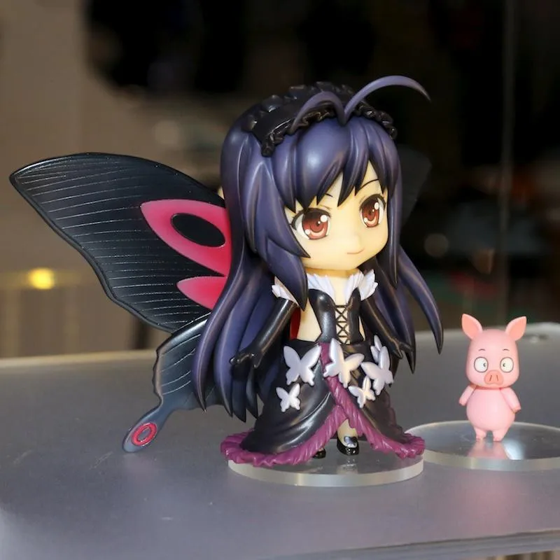 لطيف nendoroid #249 أكسل العالم kuroyukihime pvc عمل الشكل النموذجي لعبة