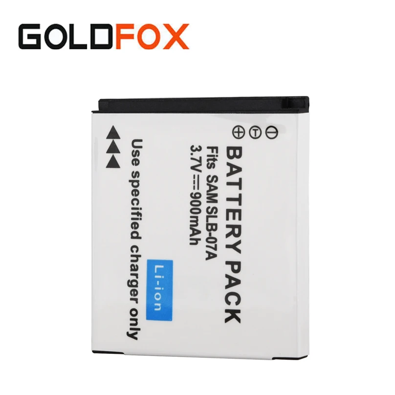 

900mAh SLB-07A Rechargeable Li-ion Battery SLB07A For Samsung ST45 ST50 ST500 ST550 ST600 PL150 Camera Replacement Batteria