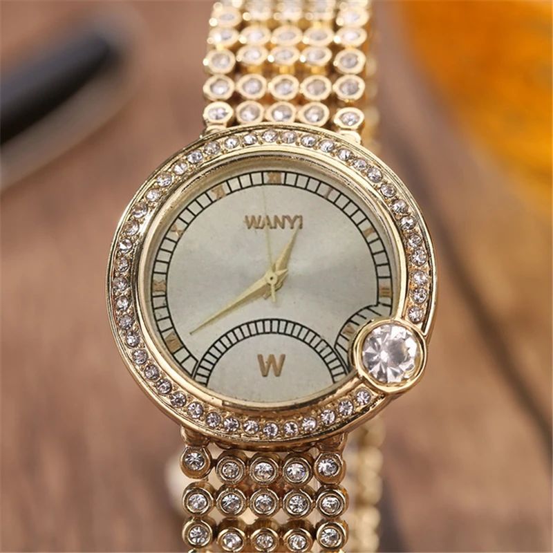 

Free Shipping Luxury Brand Rhinestone Ladies Watch Life Waterproof Student Female Bracelet Quartz Women Wristwatch Mujer Clock